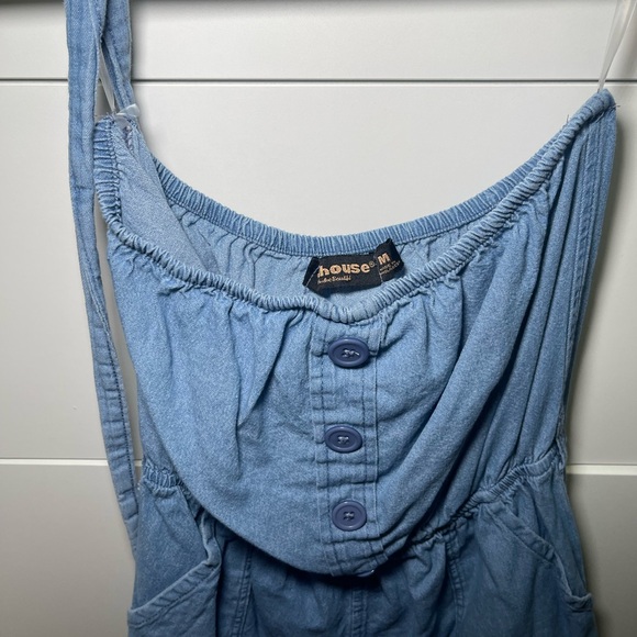 Short Sleeve Denim Shorts Jumper /Romper Size M - Picture 2 of 4